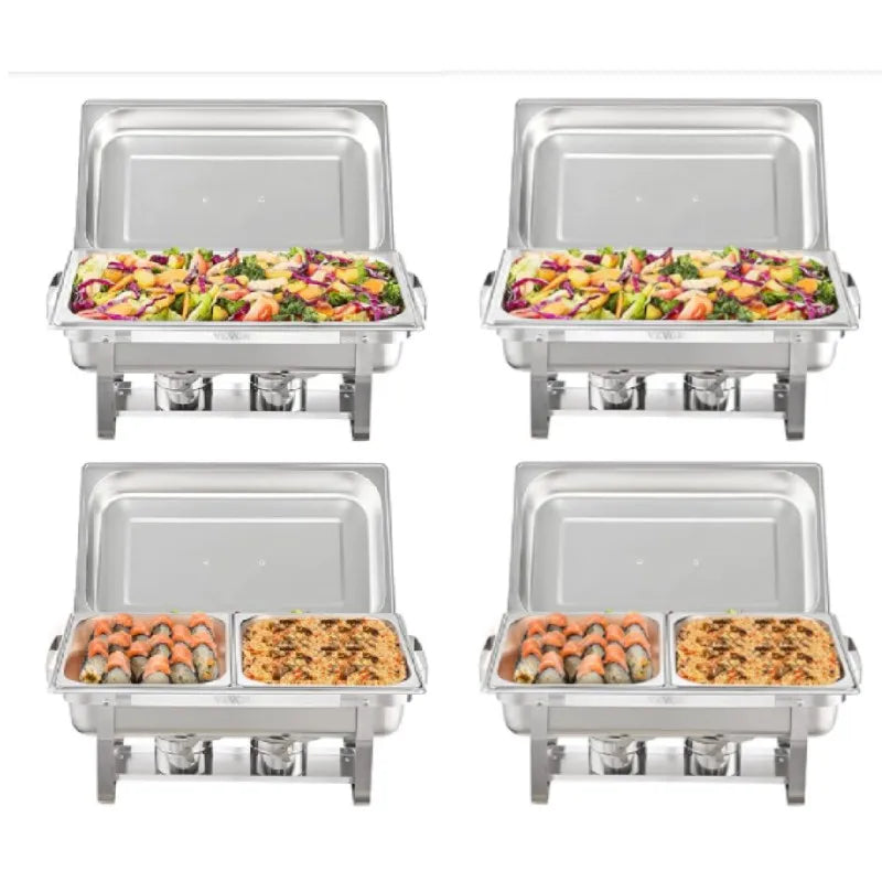 2/ Pack 8qt Chafing Dish Buffet Stainless Steel