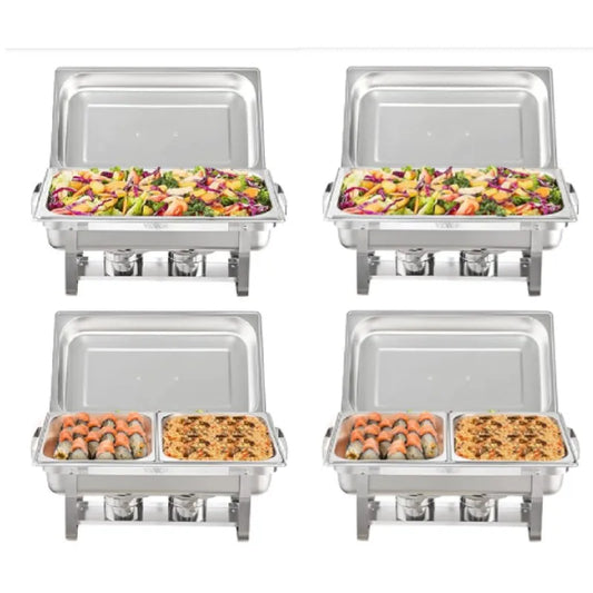 2/ Pack 8qt Chafing Dish Buffet Stainless Steel