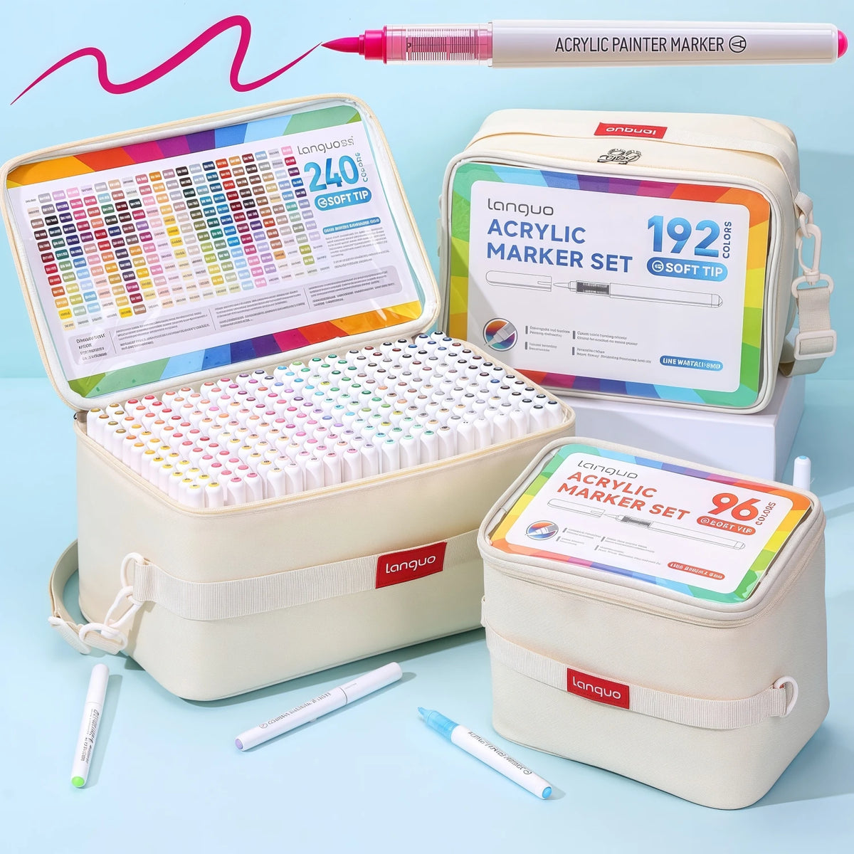 Automatic Ink Control Acrylic Paint Markers Handbags Styles