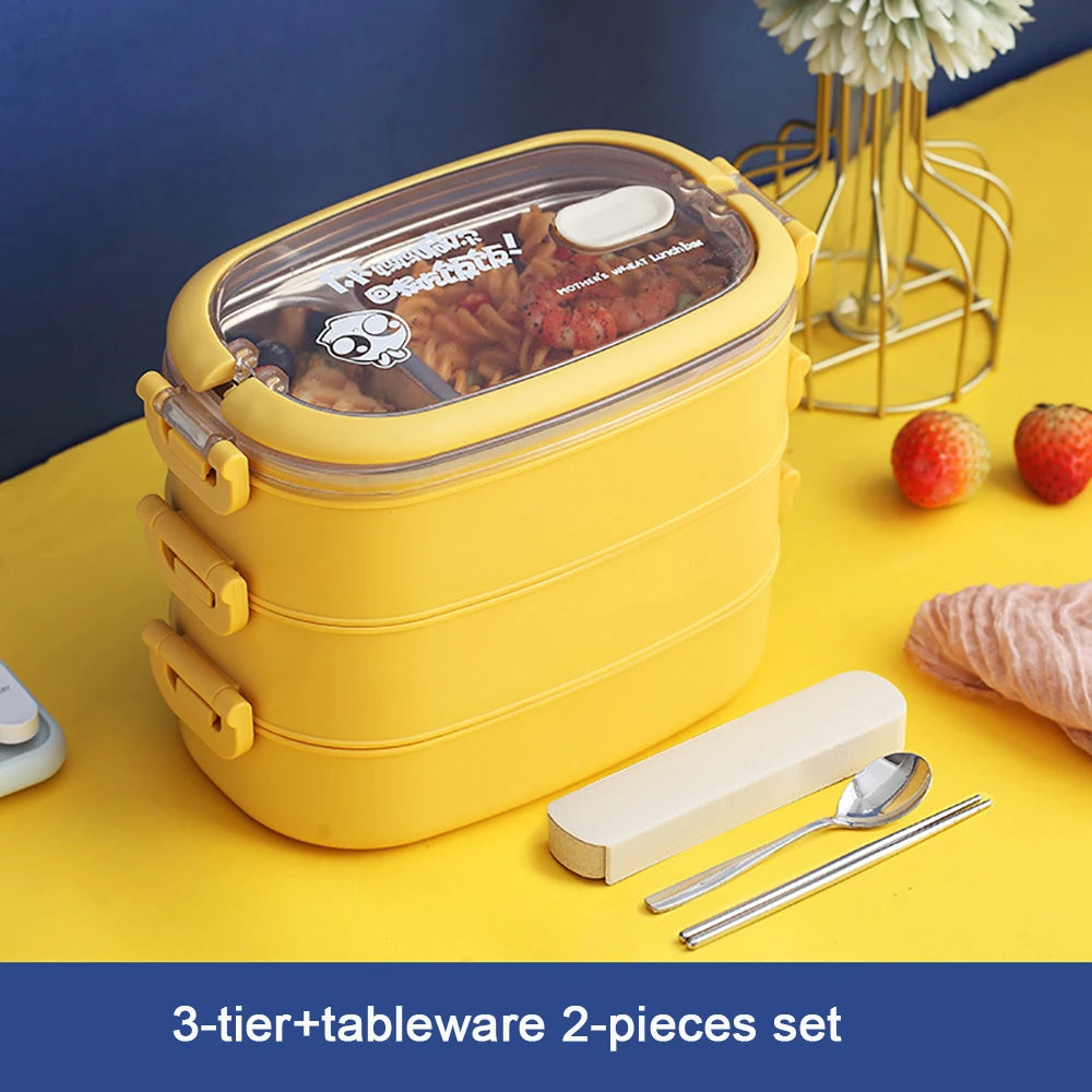 Multi-Layer Bento Box Thermal 304 Stainless Steel Lunch