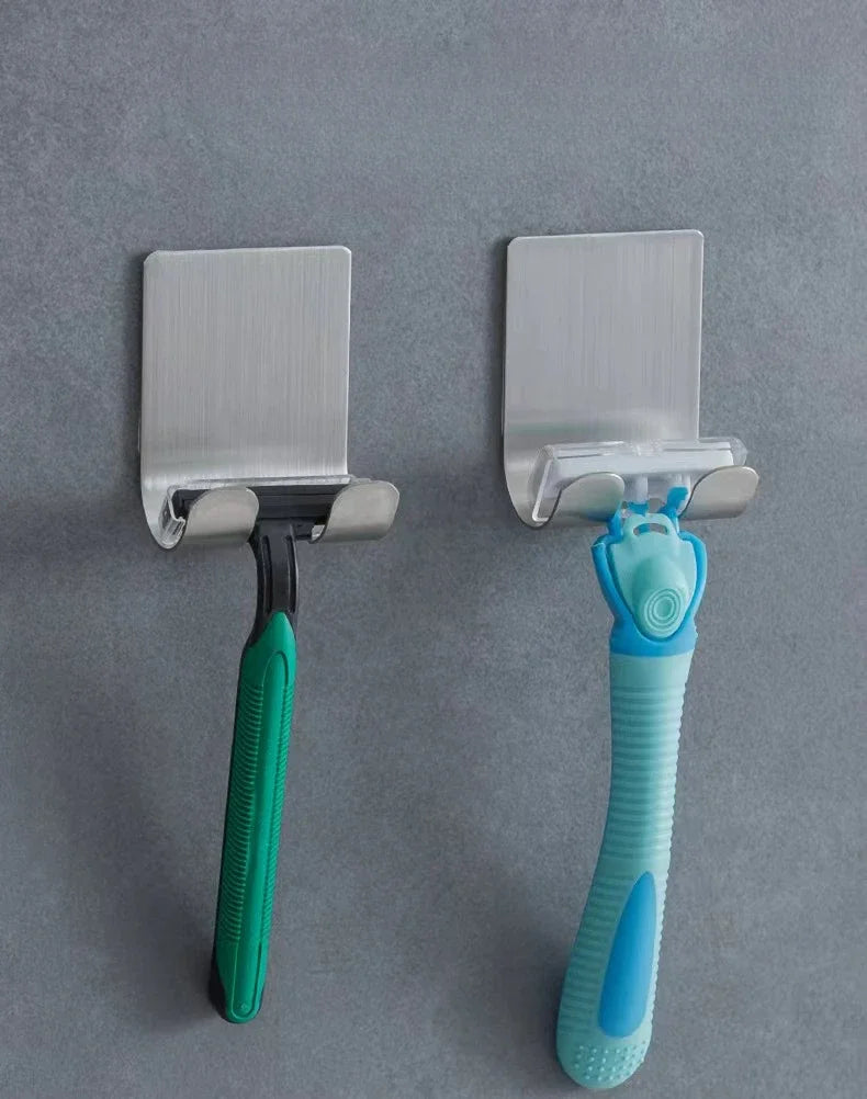 1pc Stainless Steel Razor Hook Wall Adhesive Shaving
