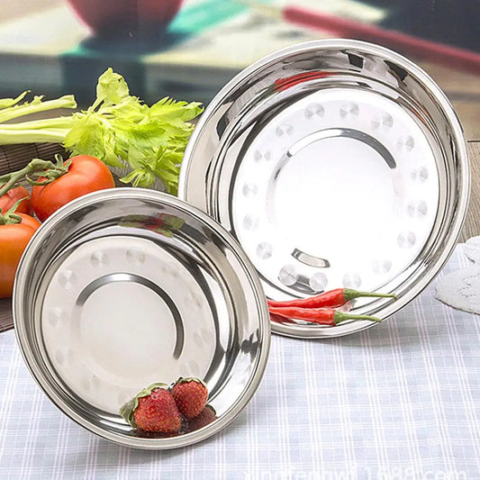 Stainless Steel Plate Oval Fish Dish Dinner Dessert