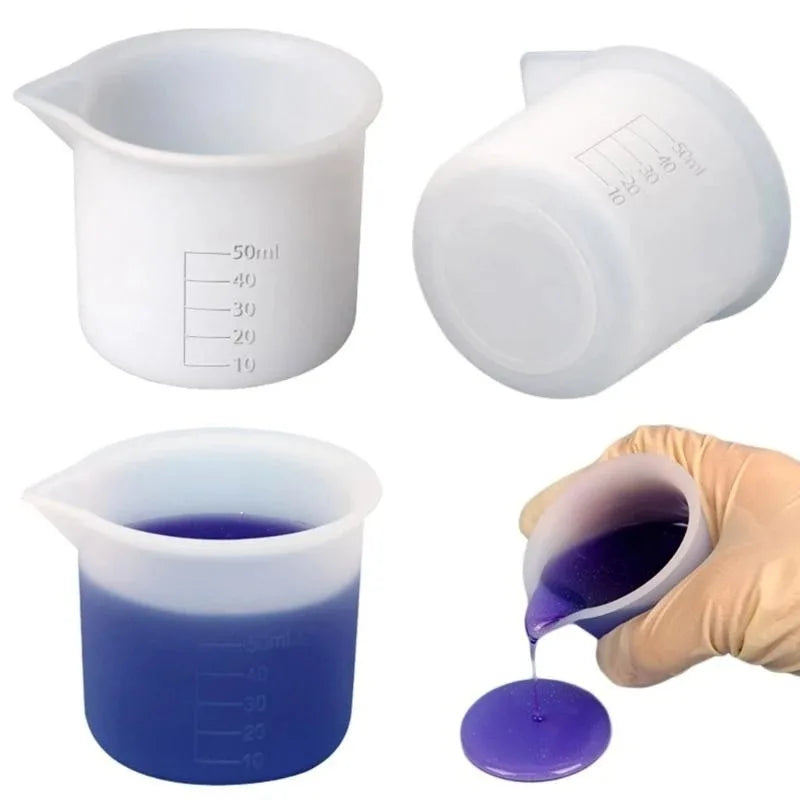 50ml Resin Measuring Cups Silicone Resin Mixing Cups