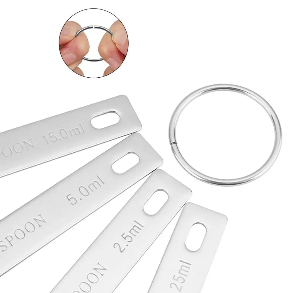 4pcs Measuring Spoons Tablespoon Teaspoon Measure Liquid Dry