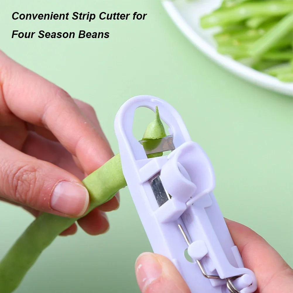 1pc Green Bean Slicer Cutter Vegetable Stringer Peeler
