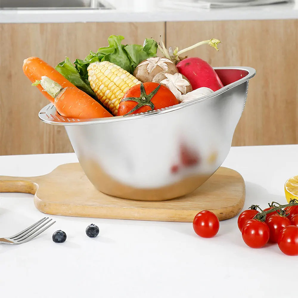 Rice Washer Strainer Bowl Stainless Steel 304 Rice