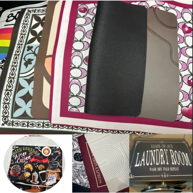 Coffee Bar Drying Mat Fashion Decor Non-Slip Heat