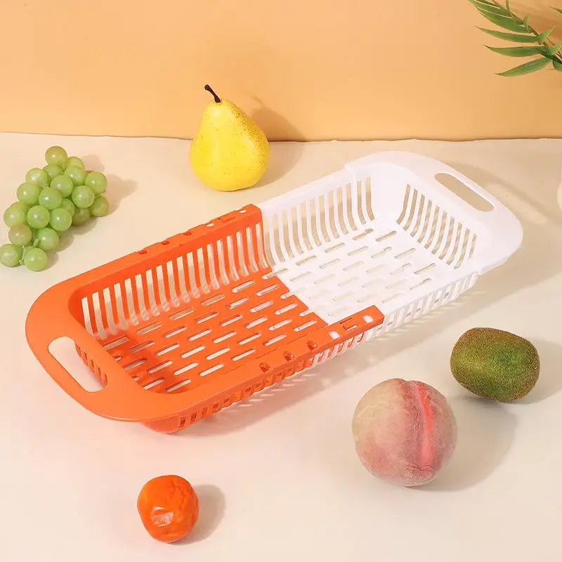 Organizer Soap Sponge Holder Sink Rack Telescopic Drain