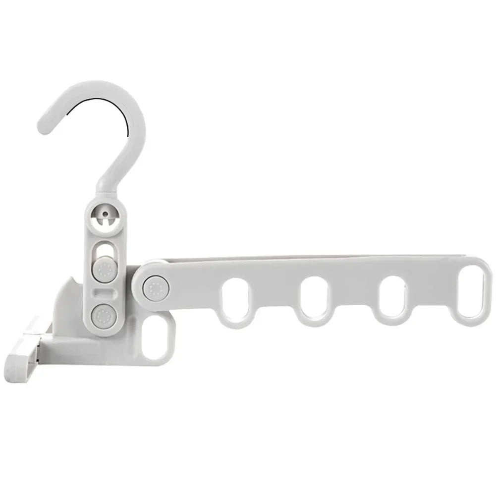 5-Hole Clothes Hanger Foldable Travel Drying Rack Hotel