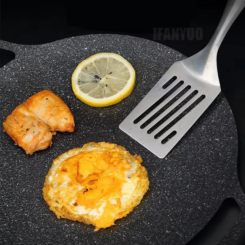 Stainless Steel Scraper Cooking Spatula Barbecue Spatula Plate