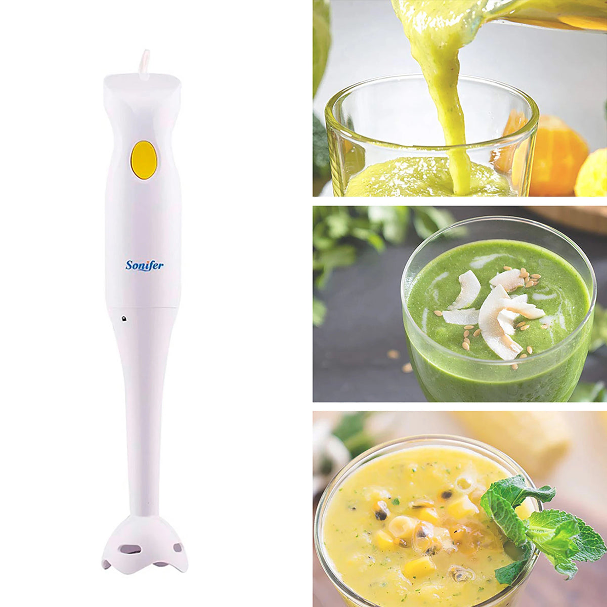 Immersion Hand Stick Blender Mixer Chopper Smoothie Cup