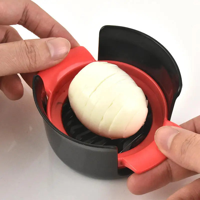 Stainless Steel Three In One Egg Slicer 3-In-1