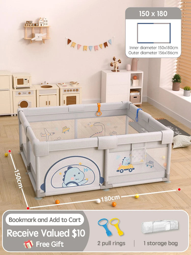 Pangdube Crocodile Baby Play Fence Storage Bag &