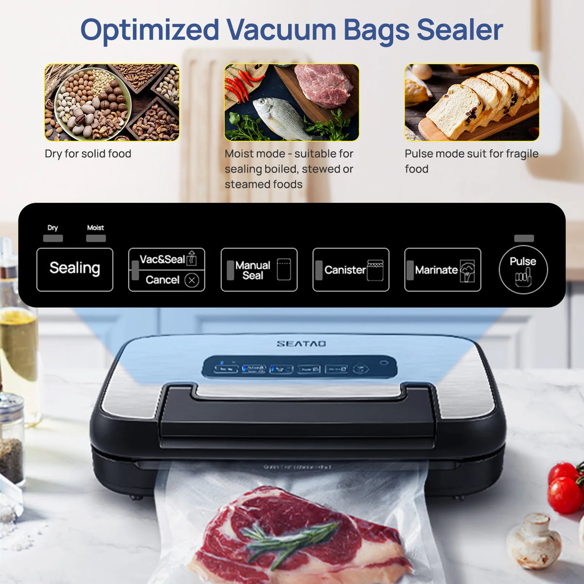 Seatao Vh5156 Vacuum Packing Machine Automatic Multi Functional