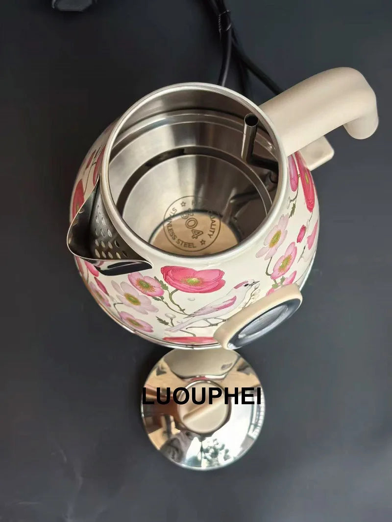 7l Retro Paint Electrc Kettle Temperature Display Boiling