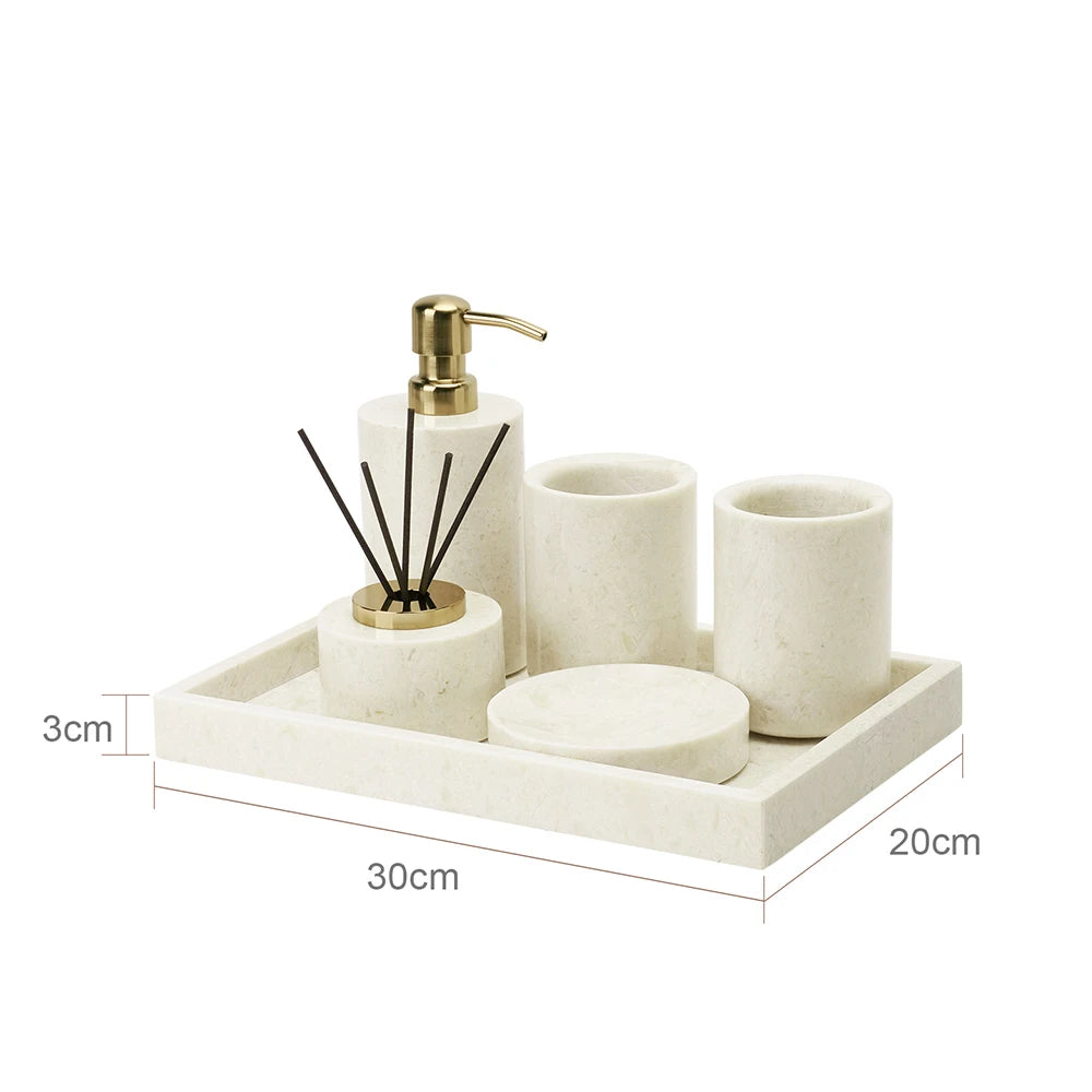 Crema Nuova Natural Marble Bathroom Elegent Soap Dish