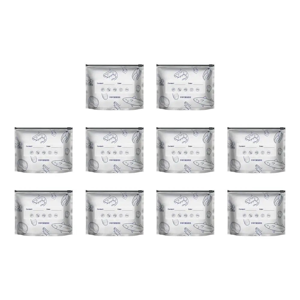 10/30pcs Aluminum Foil Storage Bags Freezer Sealed Organizers