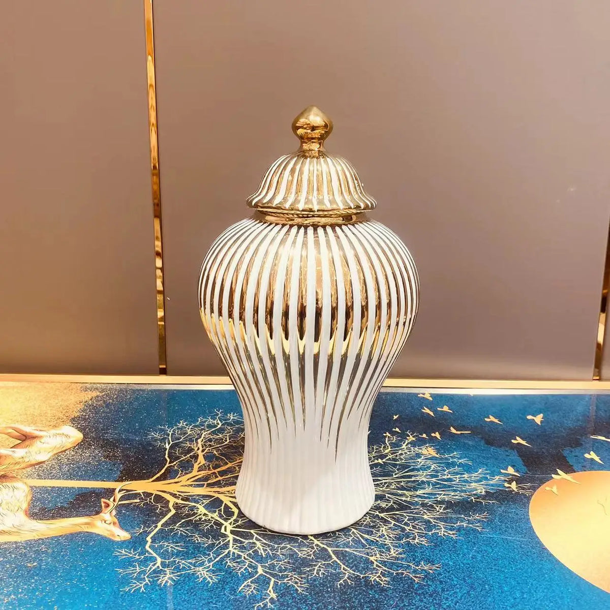Vase Ceramic Luxury Electroplated General Jar European Ceramic