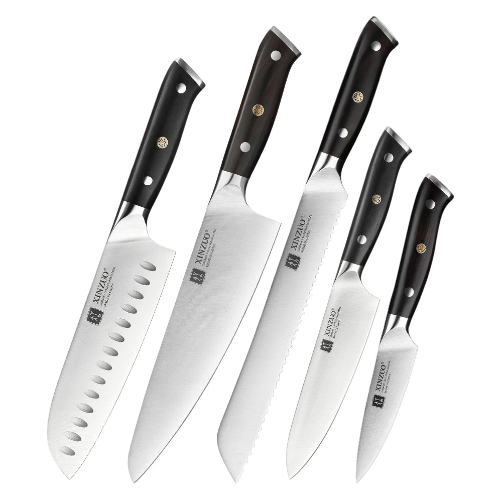 Xinzuo 1-5pcs Stainless Steel Knives Germany 4116 Steel