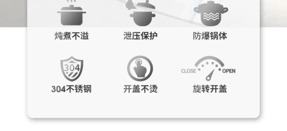 Moeye 6l Pressure Cooker Pressure-Limited Explosion-Proof