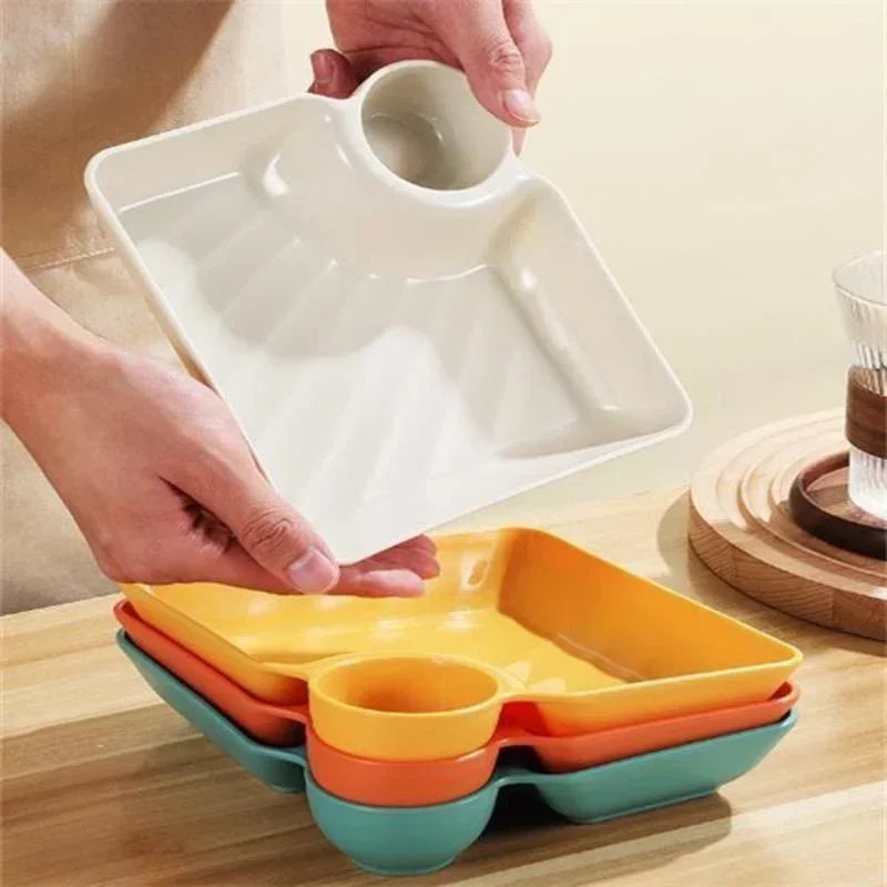 Chips Dip Plates Plastic Serving Platter Dumpling Plate