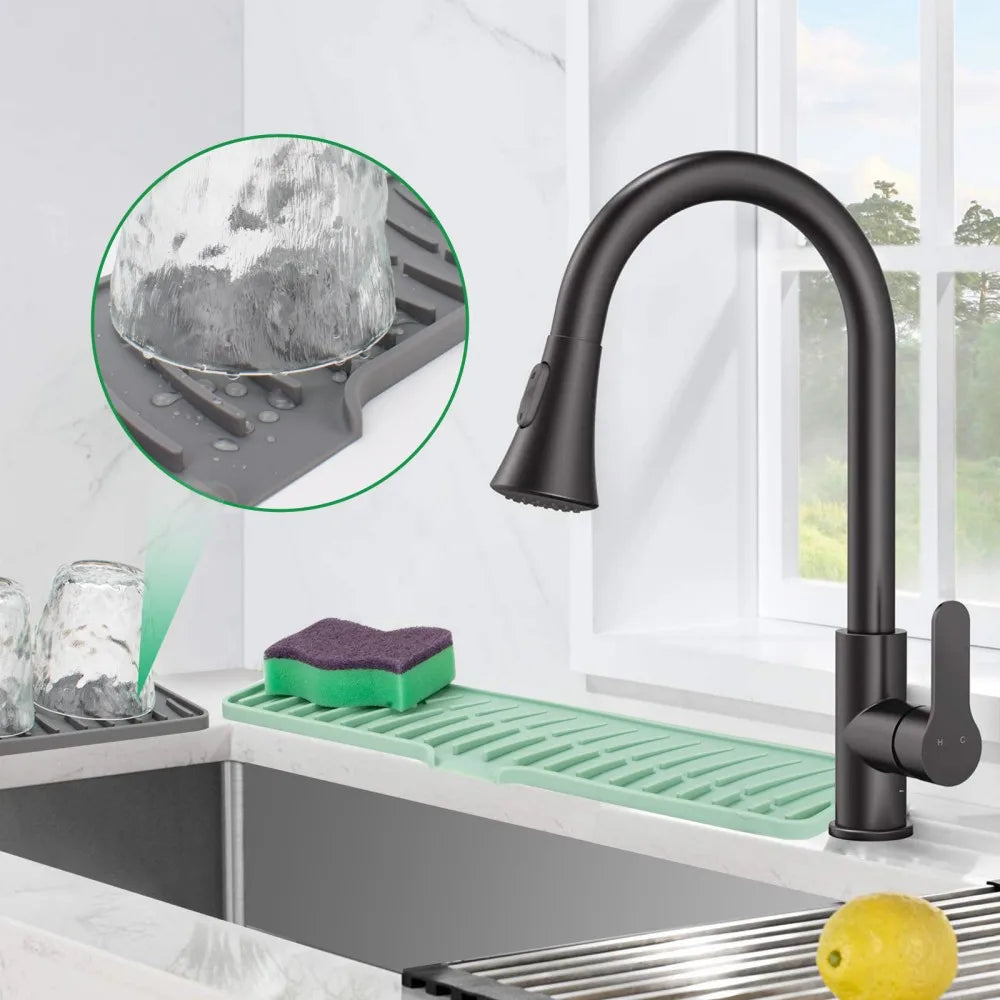 Faucet Silicone Mat Bathroom Anti-Slip Sink Drain Mat