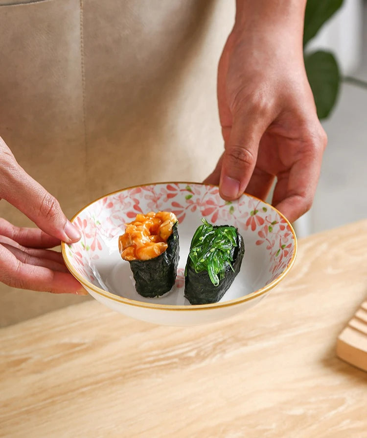 Japanese Style Ceramic Dessert Sauce Dish Plate Creative