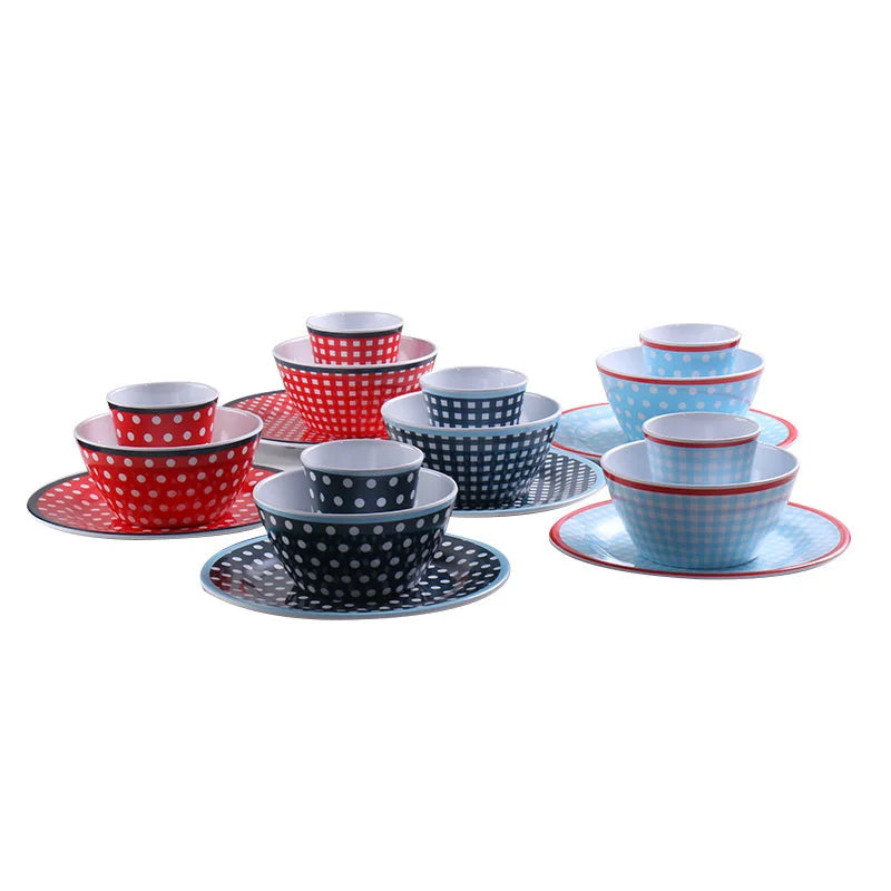 9in Imitation Porcelain Dinner Plate Serving Cake Tray