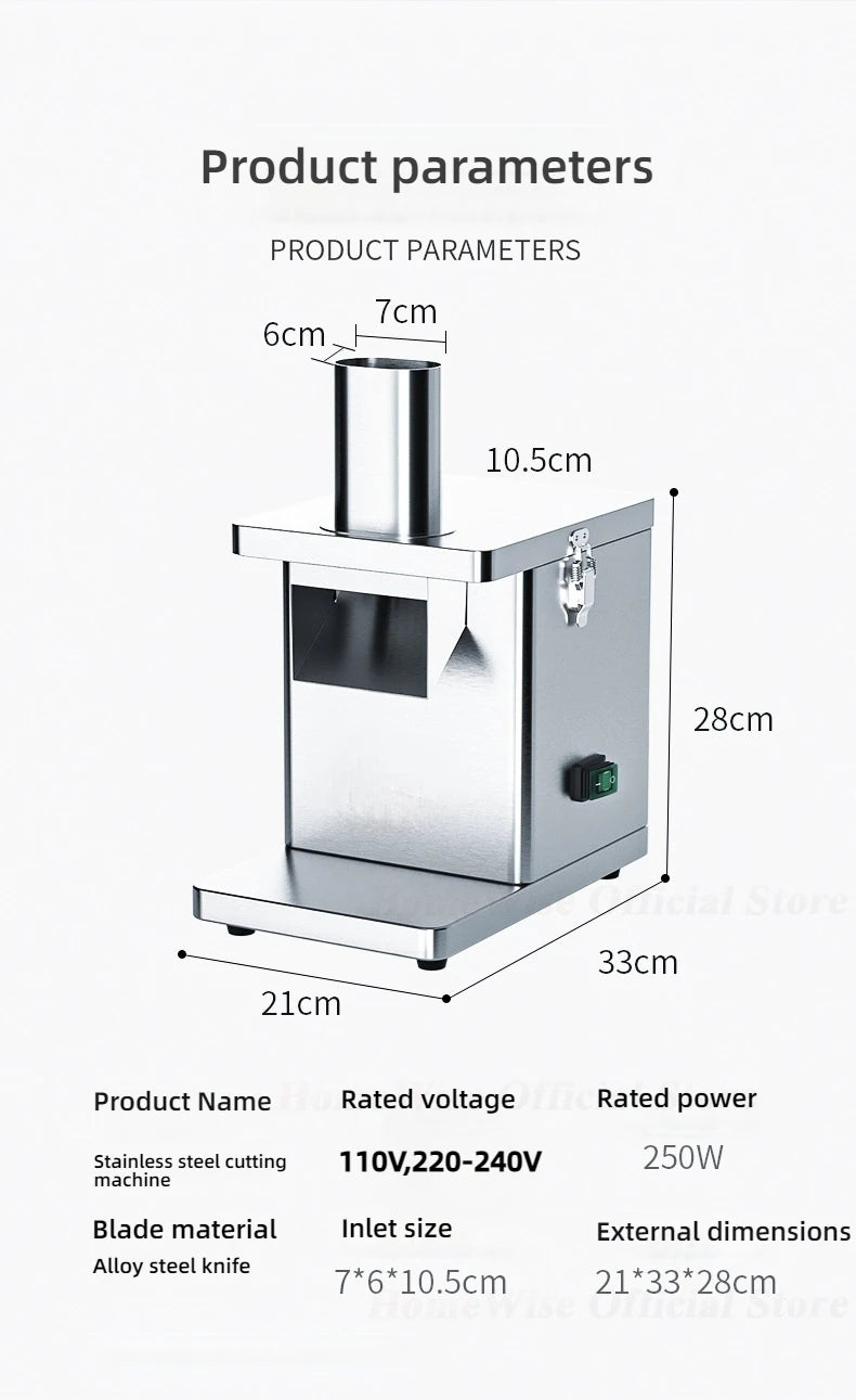 Homewise Evec-U Electric Vegetable Cube Cutting Machine Fruit