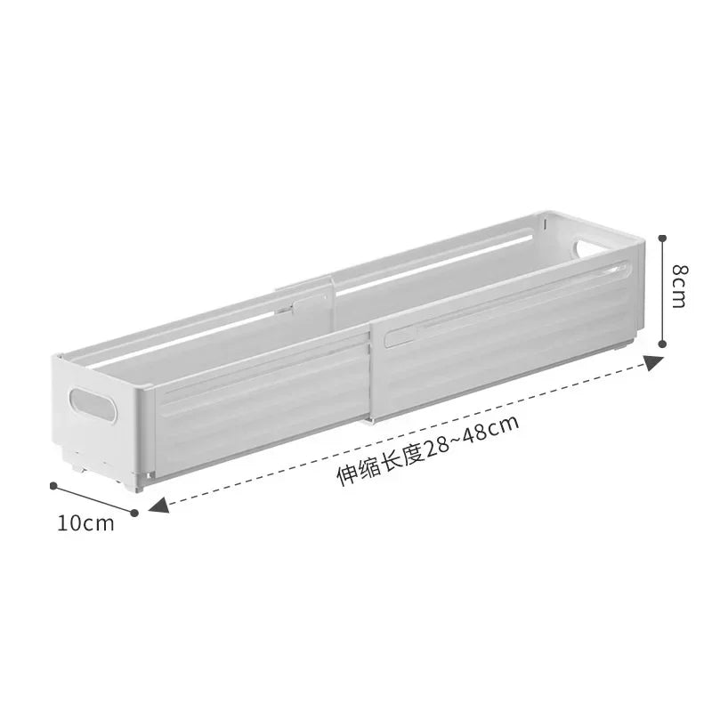 1pc Retractable Drawer Organizer Length Adjustable Cabinet