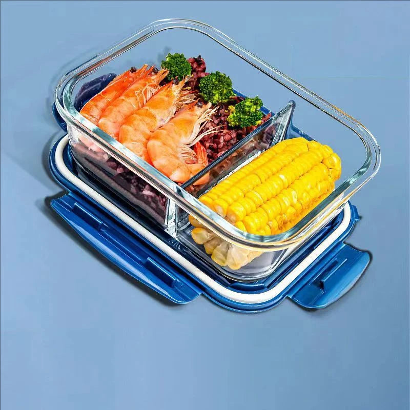 Style Lunch Box Glass 1050ml Microwave Bento Box