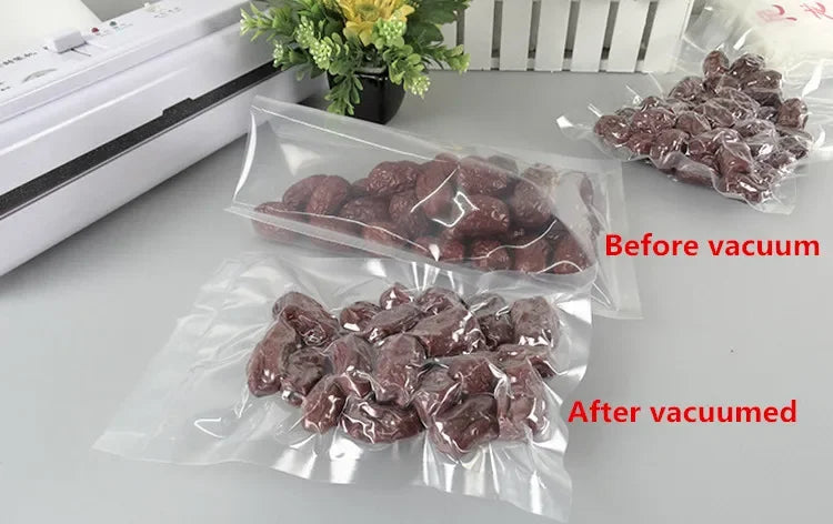 100pcs Clear Transparent Vacuum Sealer Bags Food Storage
