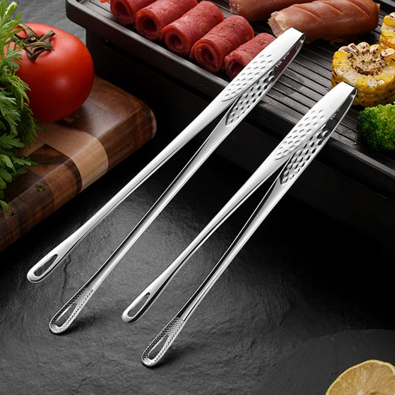 Tongs Barbecue Grill Tongs Cooking Tweezers Stainless Steel