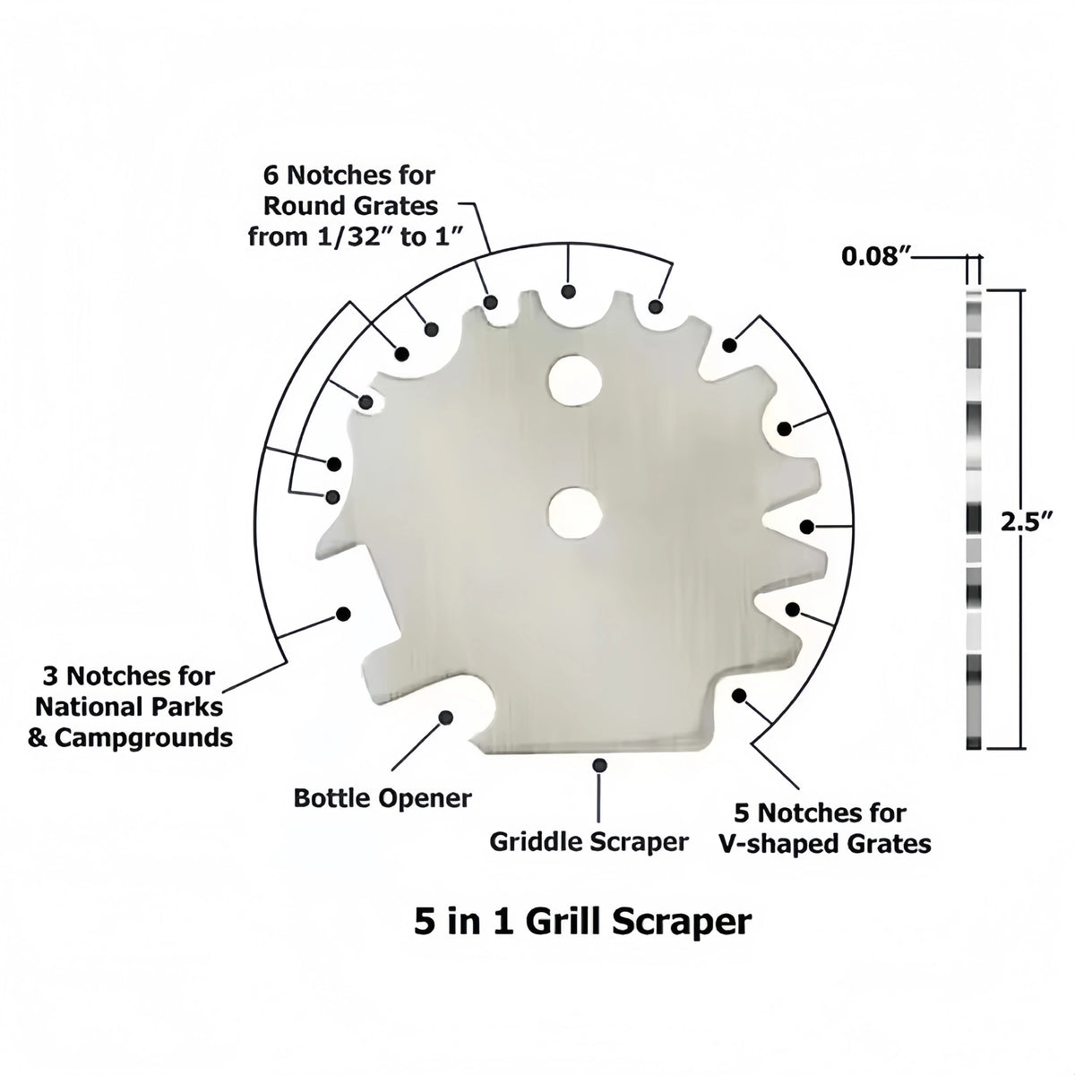 Bbq Grill Cleaner Heavy Duty Stainless Steel Scraper