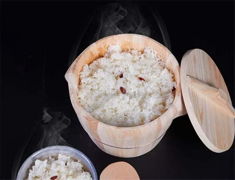 Bamboo Steamer Steamed Rice Wooden Barrel Rice Steamer