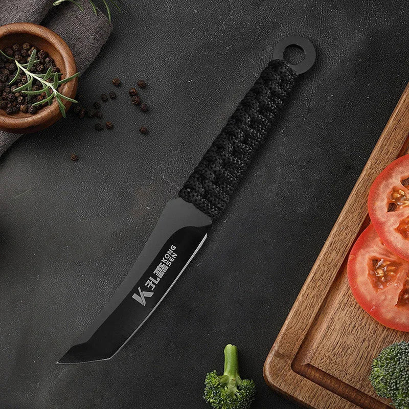 Stainless Steel Chef Knife Professional Boning Cleaver Wood