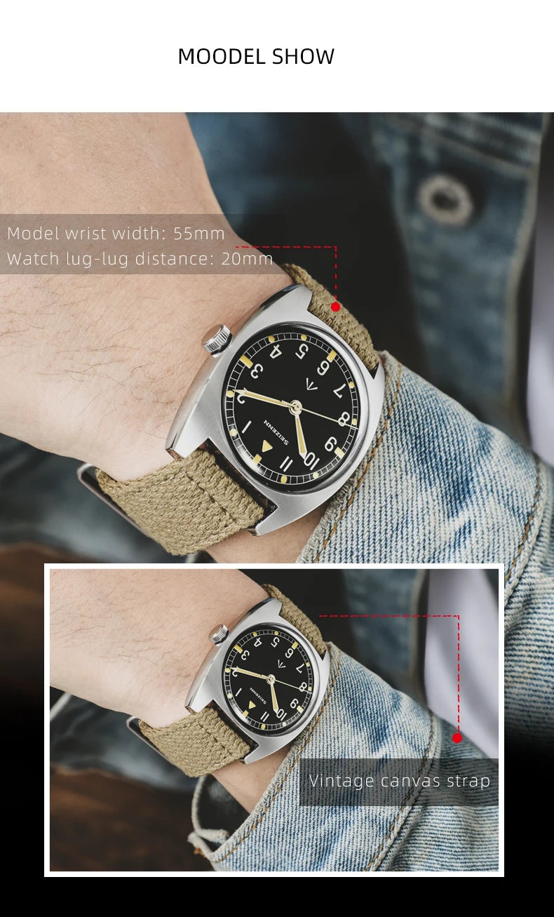 Merkur W10 Vintage Watch British Military Field Watch
