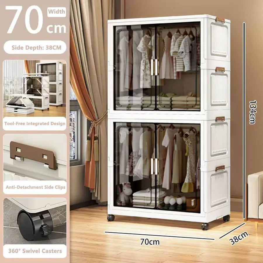 Storage Cabinet Folding Storage Box Living Room Toy