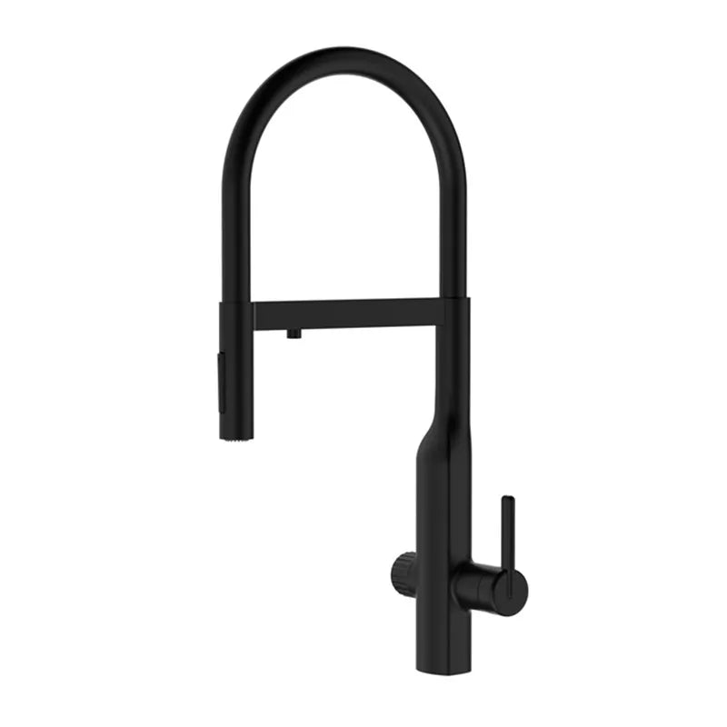 Shiny Rose Gold Brass Pull-Out Cold Water Hole