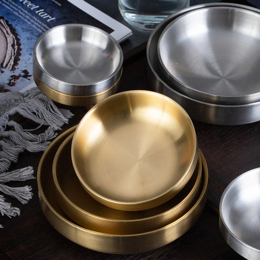Stainless Steel Sauce Dish Small Dish Kimchi Dish