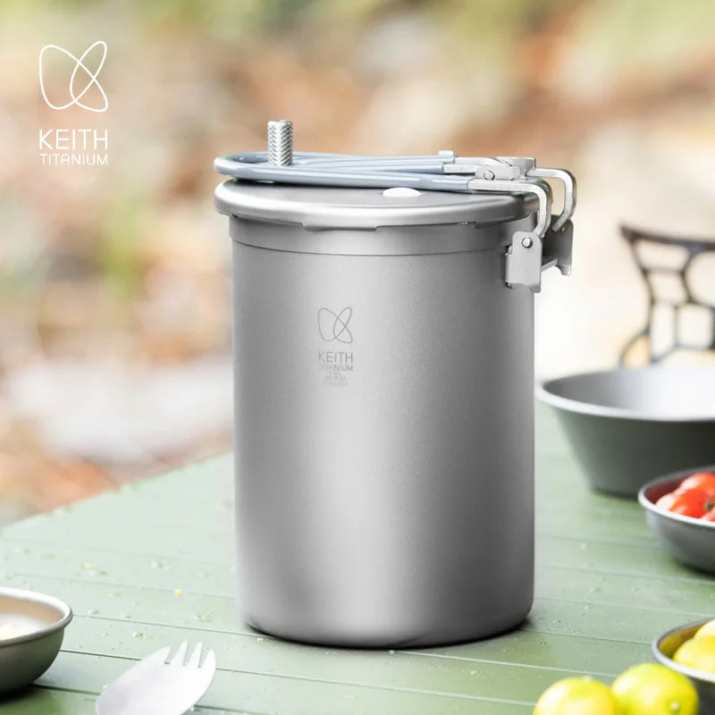 Keith Pure Titanium High-Altitude Mountain Pressure Cooker 8l