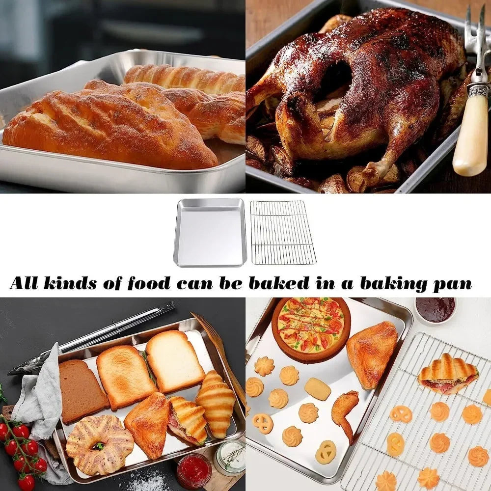 Large Size Stainless Steel Baking Tray Cooling Rack