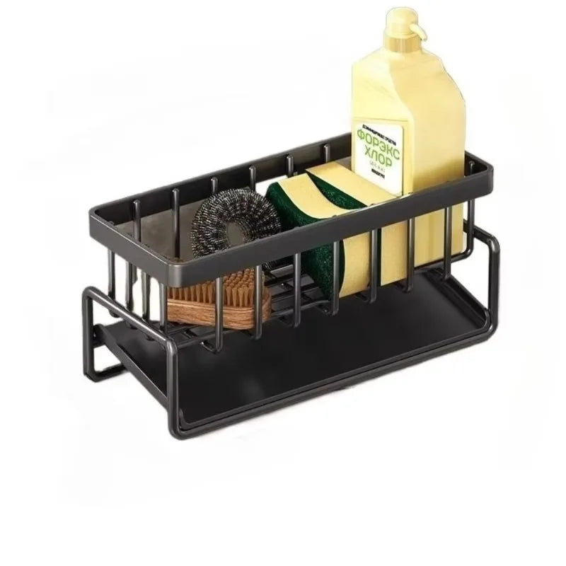 Stainless Steel Sink Organizer Drain Rack Soap Sponge