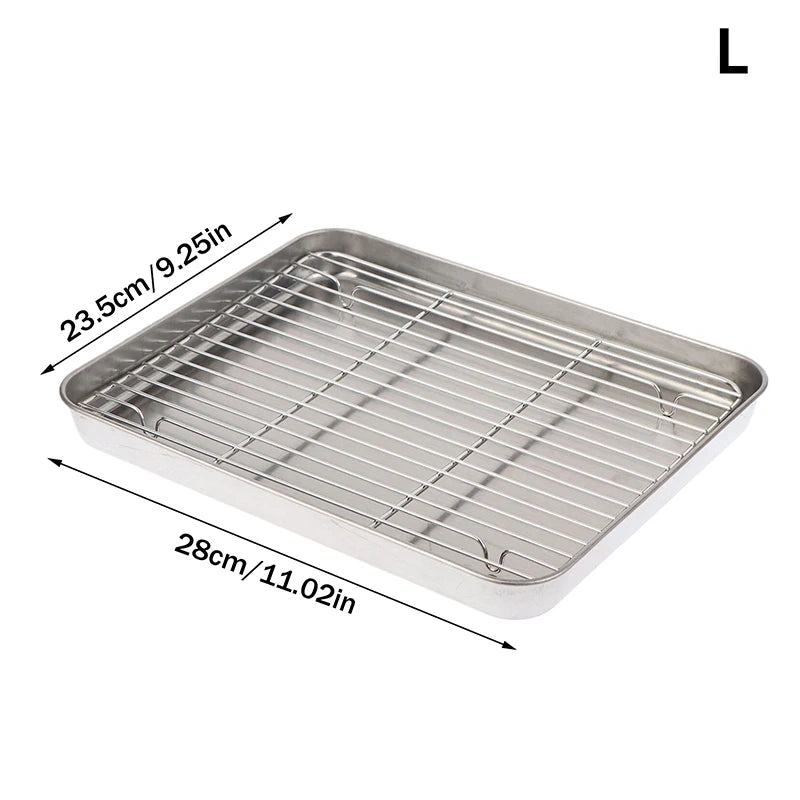 Removable Cooling Rack Oven Cooking Grilling Stainless Steel