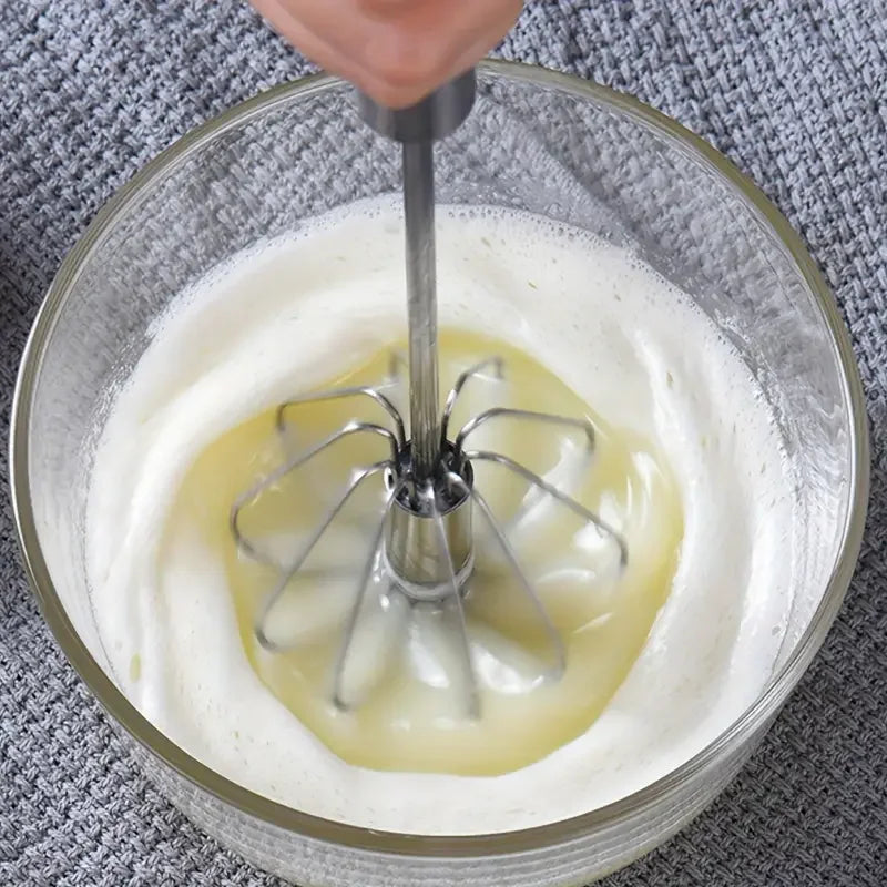 Stainless Steel Semi-Automatic Egg Beater Whipping Cream