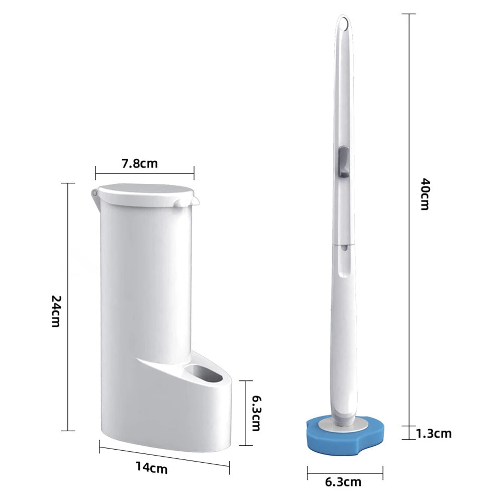 Wall-Mounted Disposable Toilet Brush Cleaner 8/16/24pcs Brush