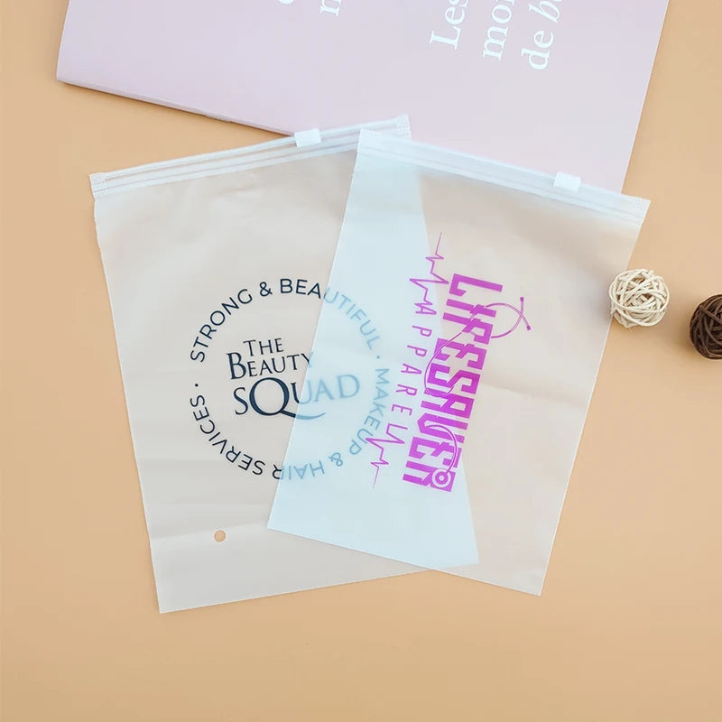 Custom Frosted Zipper Bag Storage Bag Clothing Swimsuit