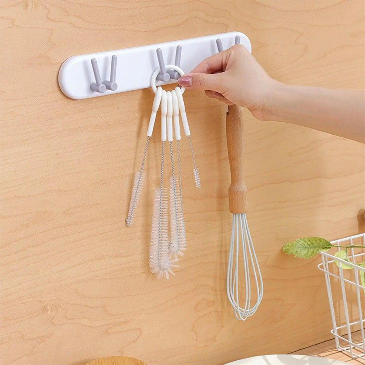 5pcs/Set Bottle Cleaning Brushes Water Bottle Brush Flexible