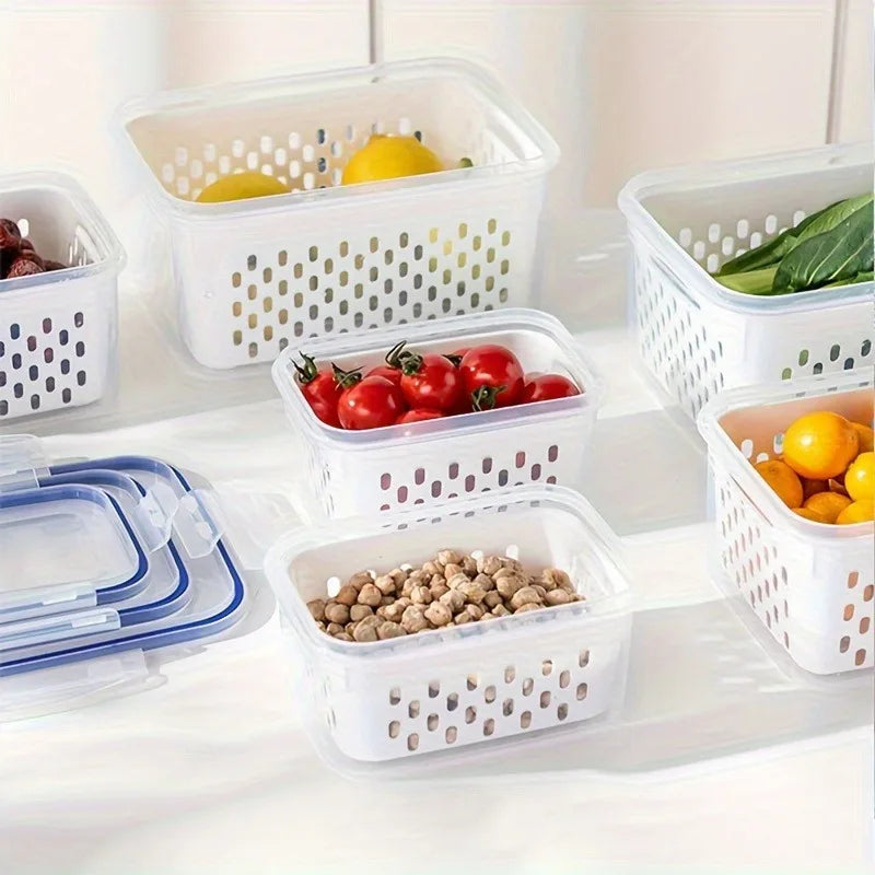 4/6pcs/Set Leak-Proof Food Storage Containers-Airtight Stackable
