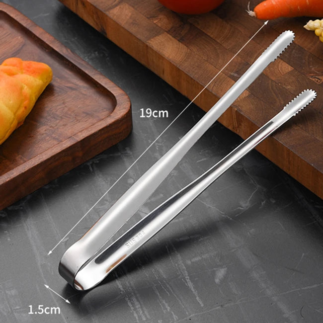 Stainless Steel Grill Tongs Food Clip Bbq Steak
